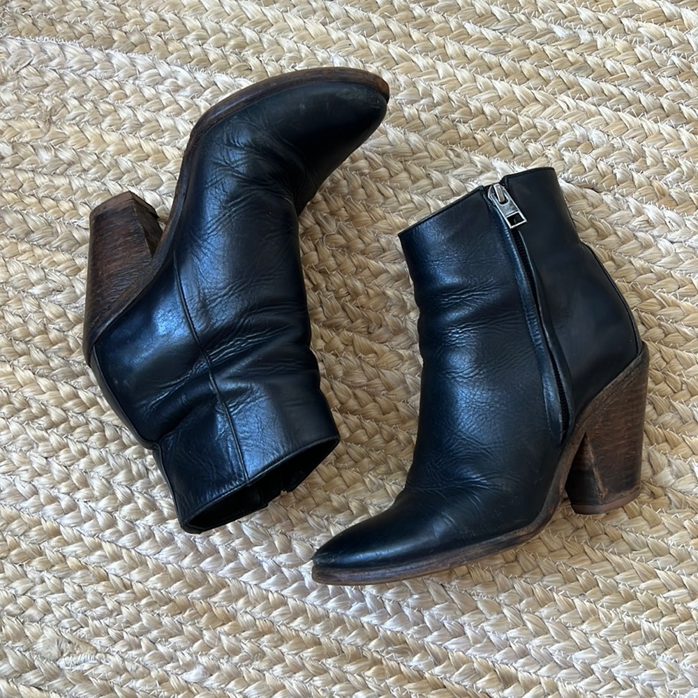 All Saints leather booties